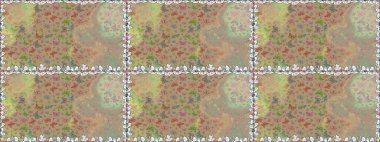 Renkli kelebeklerin bej renklerdeki kusursuz arkaplanı. Tekstil, duvar kâğıtları, web sayfası arkaplanları ve yüzey dokuları için mükemmel. Raster illüstrasyonu.