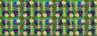 Noel tasarımı için. Yeni yıl tabelası. Kutlamanın sembolü. Kar tanesi kışı yeşil, mavi ve sarı renklerde yalıtılmış. Yeşil, mavi ve sarı ikon silueti. Raster illüstrasyonu.