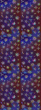 Çiçek deseni. Renkli Bahar Teması eskiz kalıbı. Chichi 'nin kumaş kalıbını çiz. Düz Çiçek Elementleri Tasarımı. Raster illüstrasyonu.