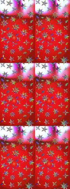 Kırmızı ve pembe üzerine çiçekler. Raster hisseleri. Eskiz arkaplan modeli. Suluboya, elle çizilmiş.