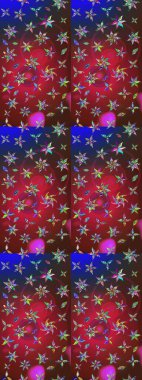 Raster illustration. Floral pattern. Flourish ornamental spring garden texture. Flower sketch background.