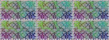 Raster illüstrasyonu. Gri renklerde bahar çiçekleri. Çiçek ve yapraklı karalama şeklinde Raster çiçek deseni.