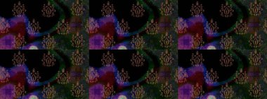 Raster illüstrasyonu. Moda baskısı. Suluboya çizim kalıbı. Dekorasyon ve tasarım için güzel bir desen. Eski model. Çiçeğin suluboya çizimlerinin zarif deseni.