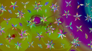 Organik elementler. Botanik çizim kalıbı. Suluboya etkisi. Raster deseni.