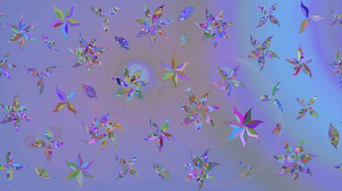 Klasik taslak çizimi. Raster çiçek izi. Çiçekli menekşe ve mavi çizim deseni. Raster Yumuşak kumaş deseni.