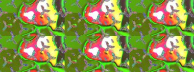 El çizimi, dövme stili karalama, kumaş tasarımı ve Raster illüstrasyonunda kartlar. Yeşil, sarı ve turuncu mandala. Sanat terapisi tarzı için kar taneleri. Zen çizimi..