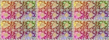 Tarafsız renklerde desen. Raster Golden Mehndi kusursuz desen. Kına dövmeli süs çiçekleri, altın çıkartmalar, mehndi ve yoga tasarımı, kartlar ve parmak izleri..