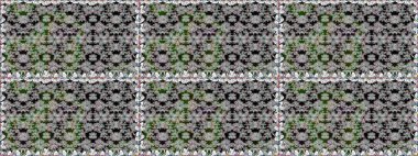 Güzel çiçekli ve yapraklı kusursuz desenler gri renklerde suluboya desenli, duvar kağıdı, kart ya da kumaş için fayanslı. Raster illüstrasyonu.