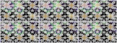 Raster illüstrasyonunda kusursuz çiçek deseni. Renkli Bahar Temalı Kusursuz Arkaplan. Güzel kumaş deseni. Düz Çiçek Elementleri Tasarımı.