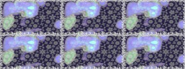 Çiçeksiz desenli arka plan, darbeler, sıçramalar, yaz çiçekleri. Gri renkli çiçekler. Raster illüstrasyonu.