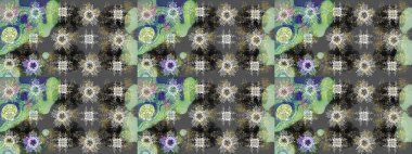 Noel ve yeni yıl moda baskıları için tatil tasarımı. Renkler. Raster illüstrasyonu. Kar tanelerinin soyut arkaplanı olan şirin bir Noel arkaplanı. Gri, nötr ve yeşil kar taneleri.