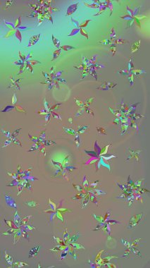 Düz Çiçek Elementleri Tasarımı. Eskiz klasiği. Raster Şirin kumaş deseni. Renkli Bahar Teması çizim şablonu.