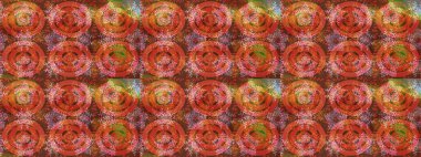 Retro tarzı, kış elementleri. Kar taneleri tasarımı. Son moda kar taneleri ve elementler onun kartlarını gösteriyor. Modern soyut tasarım posteri, kapak, kart tasarımı turuncu, kahverengi ve pembe renkler.