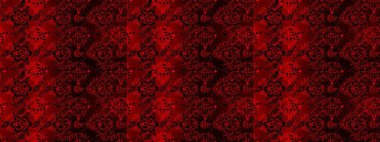 Renkli Bahar Temalı Kusursuz Arkaplan. Düz Çiçek Elementleri Tasarımı. Kusursuz Chichi kumaş deseni. Raster illüstrasyonu. Çiçek deseni.