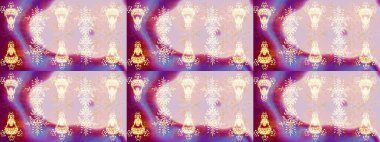 Raster tasarımı. Kartpostal için sevimli, basit raster kar taneleri ve tekstil için poster tasarımı, ambalaj kağıdı, el yapımı Noel tarzı kış arkaplanları. Kış karalamaları el çizimi kar tanesi.