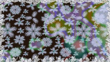 Tarafsız renklerde çiçekler. Raster Illustrasyon 'da moda olmayan çiçek deseni. Renkli Yaz Temalı Kusursuz Arkaplan. Düz Çiçek Elementleri Tasarımı.