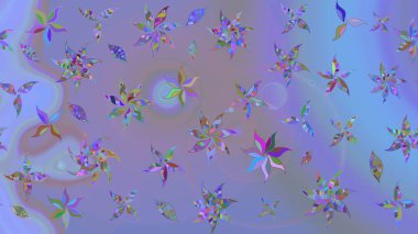 Nazik romantik baskı. Raster güzel bir çiçek deseni çizmiş. Bahar mevsimi. Tatil havası..