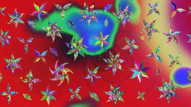 Raster Güzel kumaş deseni. Çiçek arkaplan ile soyut zarafet çizim deseni.