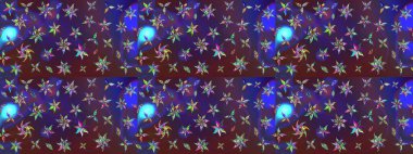 Raster illüstrasyonu. Klasik çiçek tasarımı elementleri. Menekşe ve mor kıvırcık çiçekler mor ve mor renklerde.