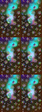 Güzel suluboya yaz çiçekleri deseni..