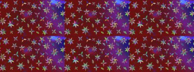 Elle çizilmiş sonbahar çiçeği deseni. Renkli kırmızı ve mor çizim deseni. Doodle tarzı. Tekstil ve kapak tasarımı için mükemmel. Kırmızı ve mor renkte çiçekler.