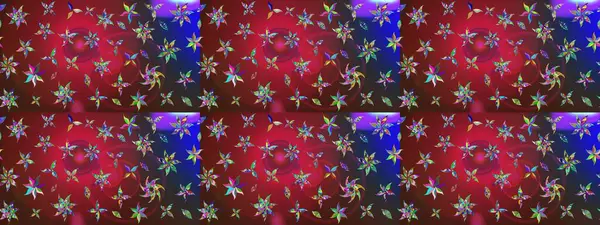 Kırmızı ve kahverengi renkte çiçeklerle çizilmiş çiçek deseni. Suluboya tarzında kırmızı ve kahverengi renkte çiçekler.