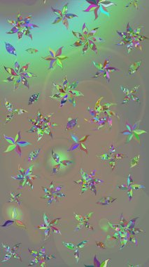 Yumuşak, yaz çiçekli arka plan. Gri ve bej renkli çiçekler. Raster çiçek desenli ve çiçekli..