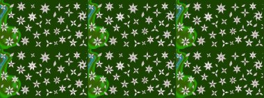 Robot resim. Küçük çiçekteki sevimli çiçek deseni. Raster illüstrasyonu.