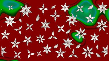 Eski usul. Kumaş, tekstil, duvar kağıdı baskısı için. Eskiz geçmişi. Tomurcukları çiçek olan sevimli bir çiçek deseni. Raster. Raster illüstrasyonu.