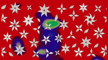 Doğum günü kartı ya da düğün davetiyesi. Raster illüstrasyonu. Kırmızı ve nötr renklerde. Çiçek arkaplan. Çiçekli tebrik kartı. Suluboya çiçek buketi.