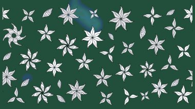 Tropik çiçekler. Gömlek, arka plan modelini çiz. Yeşil ve nötr renkte çiçekler.