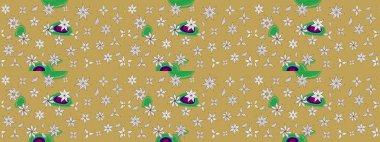 Çiçekli karalama şeklinde Raster çiçek deseni. Sarı ve nötr renklerde çiçekler. Nazik, narin çiçek arkaplanı.