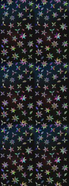 Çiçek arkaplan. Çiçek duvar kâğıdı. Raster illüstrasyonu. Gri ve mavi renkli şirin tekstil tarzında. Renkli çizim deseni.