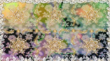 Altın elementlerle nötr renklerde altın desen. Kusursuz klasik raster altın desenli. Klasik klasik klasik arka plan. Geleneksel oryantasyon süsü.