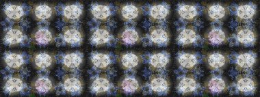 Raster grisi, nötr ve mavi kar tanesi izole edilmiş. Güzel bir kış süsü. Renkli kar taneleri Raster illüstrasyonu.