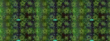 Raster illüstrasyonu. Yeşil renklerde. Anti-stres için Raster soyut şablon sayfası.