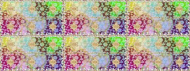 Tarafsız renklerde, altın elementlerle kusursuz desen. Raster oryantal süs. Kusursuz altın desen.