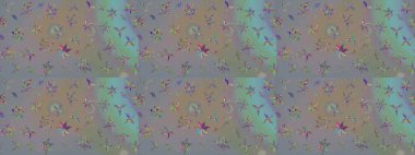 Çiçekli çiçek deseni, suluboya. Raster deseni. Süslü kumaş deseni.