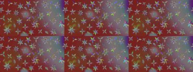 Eskiz Vintage Çiçek Deseni. Raster Kalça dokusu deseni.