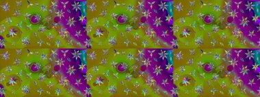 Botanik çizim kalıbı. Organik elementler. Suluboya etkisi. Raster deseni.