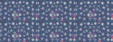 Kar taneleri tasarımı. Retro tarzı doku, soyut kış elementleri. Son moda kar taneleri ve elementler onun kartlarını gösteriyor. Süper tasarım posteri, kapak, mavi ve mor renkli kart tasarımı.