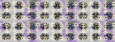 Raster illüstrasyonu. Düz yatıyordu. Kış konsepti Renkli kar tanelerinden oluşan kış deseni.