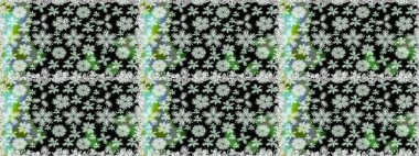 Tomurcukları çiçek olan sevimli bir çiçek deseni. Kumaş, tekstil, duvar kağıdı baskısı için. Raster. Raster illüstrasyonu. Kusursuz bir geçmişi var. Antika retro tarzı.