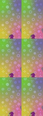 Güzel kumaş deseni. Bahar çiçekleriyle güzel bir çiçek deseni çizmişsin. Raster illüstrasyonu.