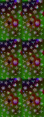 Çizim çiçek deseni duvar kağıdı, web sitesi arka planı, ambalaj kağıdı, davetiye, broşür, afiş veya web sitesi için kullanılabilir. El çizimi Raster çizimi. Parlak elementlerin.