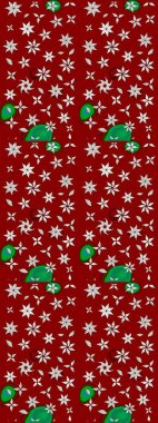 Küçük çiçekteki sevimli çiçek deseni. Kırmızı ve nötr renkte çiçekler.