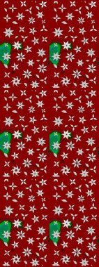 Küçük kırmızı ve nötr çiçeklerle oldukça eski bir besin torbası deseni. Tekstil, kumaş, kapaklar, duvar kağıtları, baskı, naylon, koleksiyon defteri, örgü, dekupaj için güzel bir eskiz. Millefleurlar.