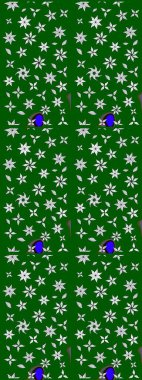 Çiçek desenli eskiz. Yeşil ve nötr renklerde çiçekler. Tişört baskısı için çiçek boyama rasteriName.