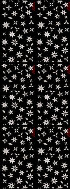 Eski usul küçük çiçekli şirin bir eskiz deseni. Raster illüstrasyonu. Moda arka planında parlak buketler. Kumaş, duvar kâğıdı ve kağıda yazdırmak için gelişen arkaplan.