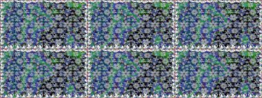 Şirin, zarif çiçekler Raster illüstrasyonu. Yapraklı kusursuz desen. Tekstil için figür. Poster ya da kapak için arka plan. Davetiye ve kartpostal tasarımı için dekoratif çiçek unsurları.